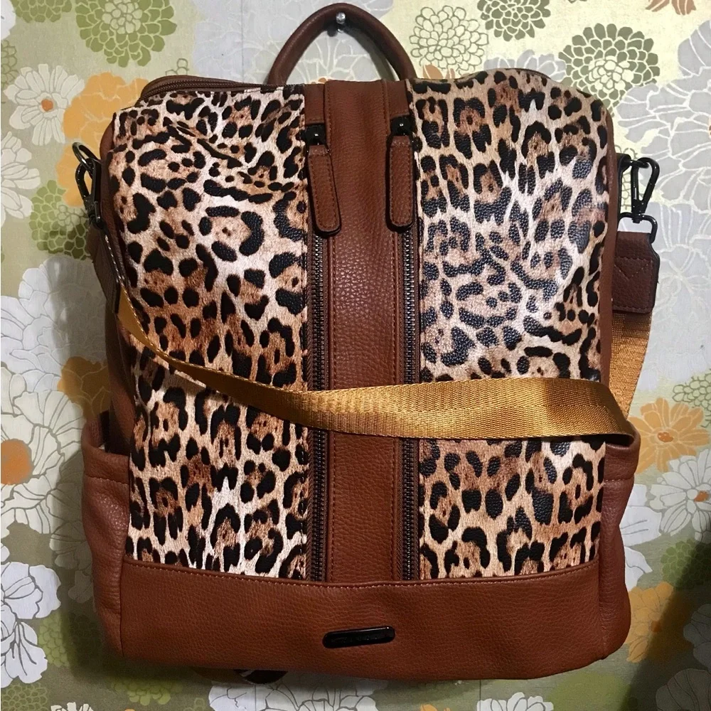 Leopard Print Backpack Purse
NEW - Picture 1 of 10
